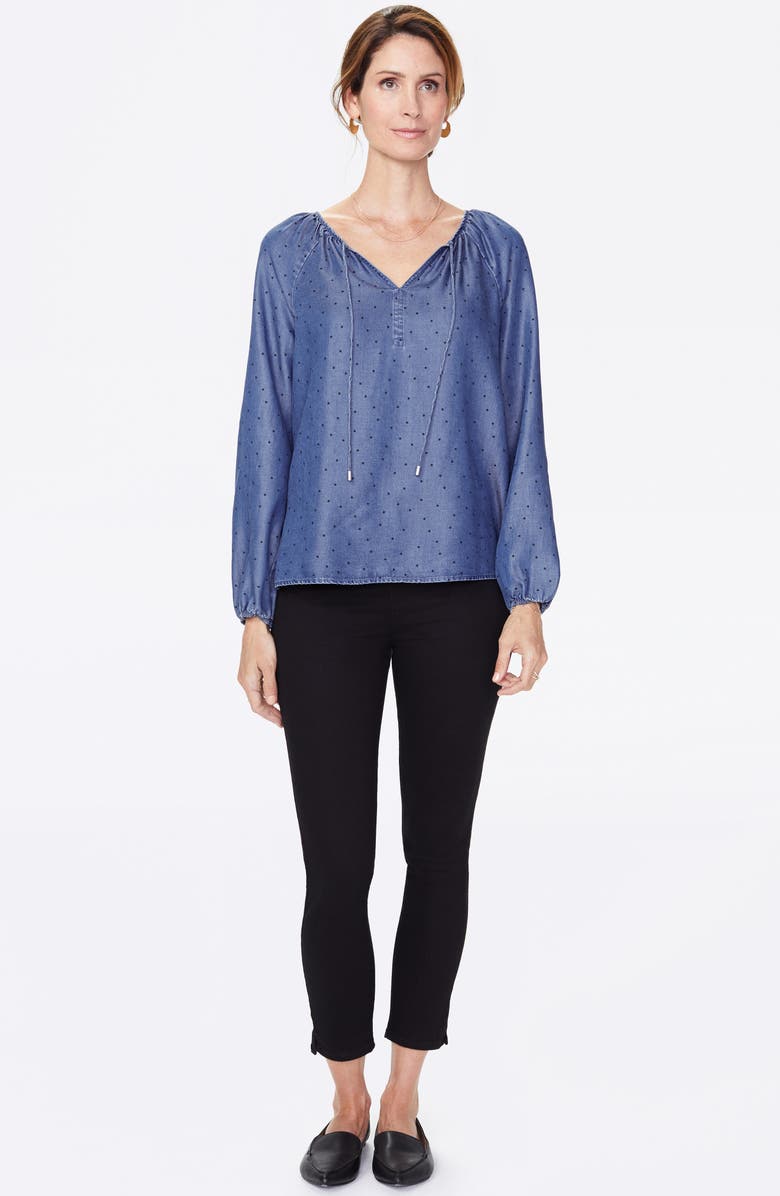 NYDJ Peasant Blouse, Alternate, color, 