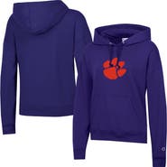 Champion Women's Champion Purple Clemson Tigers Powerblend Fleece Hoodie