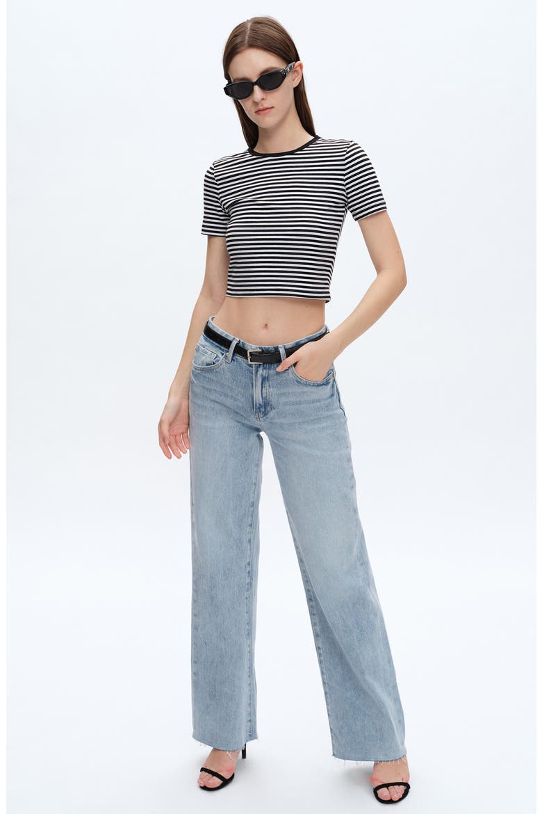 Kala High Waist Wide Leg Jeans, Alternate, color, SPARKLE