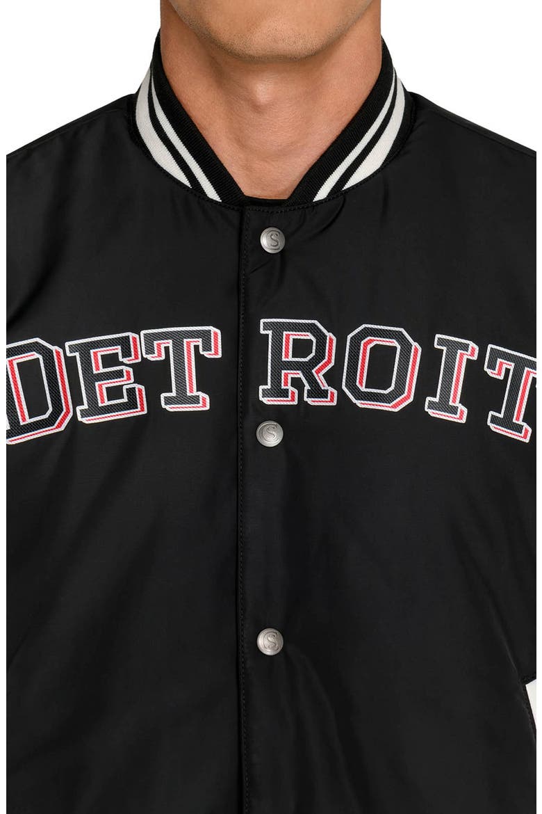 Detroit Red Wings Bomber Jacket, Alternate, color, BLACK