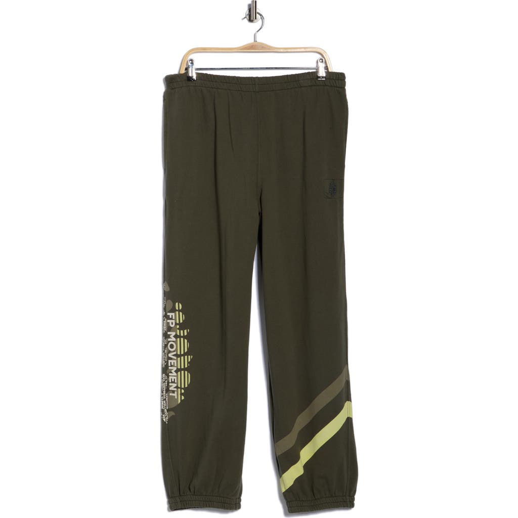 Free People Fp Movement All Star Oversize Graphic Joggers In Green