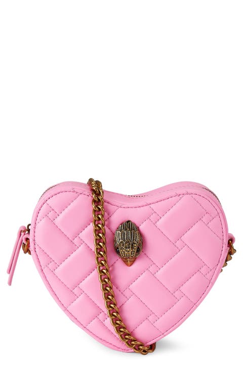 Kensington Heart Quilted Leather Crossbody Bag