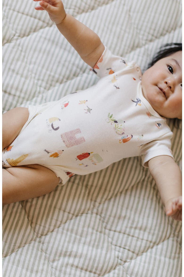 Explore the World Organic Cotton Bodysuit, Alternate, color, EXPLORE THE WORLD