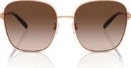 Tory Burch 57mm Gradient Square Sunglasses