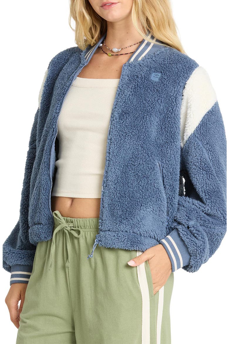 Batter High-Pile Fleece Jacket, Alternate, color, BLUE SMOKE