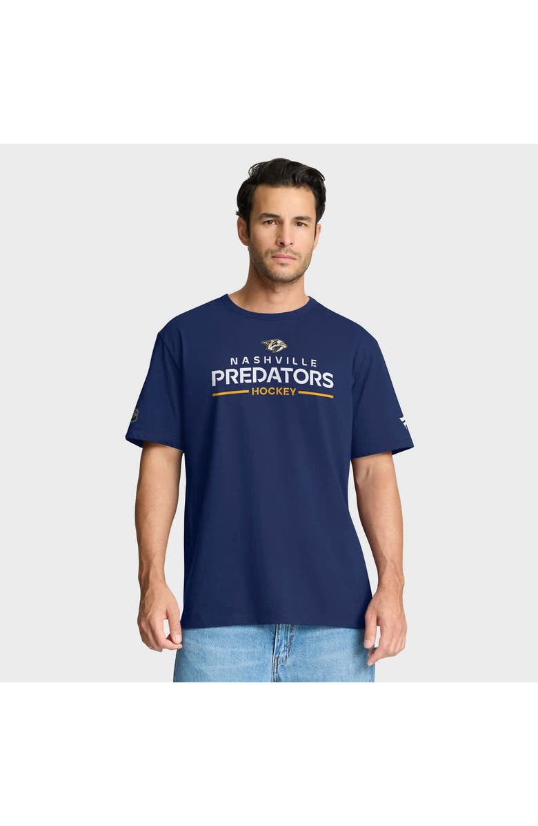 FANATICS Men
s Fanatics Navy Nashville Predators Authentic Pro Primary T-Shirt, Main, color, Navy