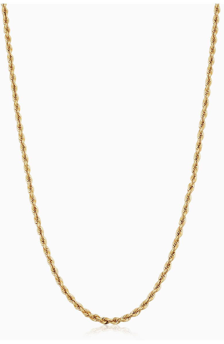 Oradina 10K Gold Roman Rope Statement Necklace, Main, color, Yellow Gold