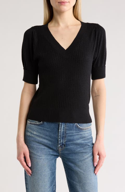Pointelle Stitch Sweater