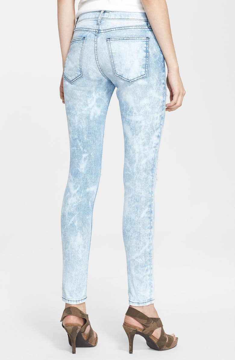 Current/Elliott 'The Stiletto' Destroyed Skinny Jeans, Alternate, color, 