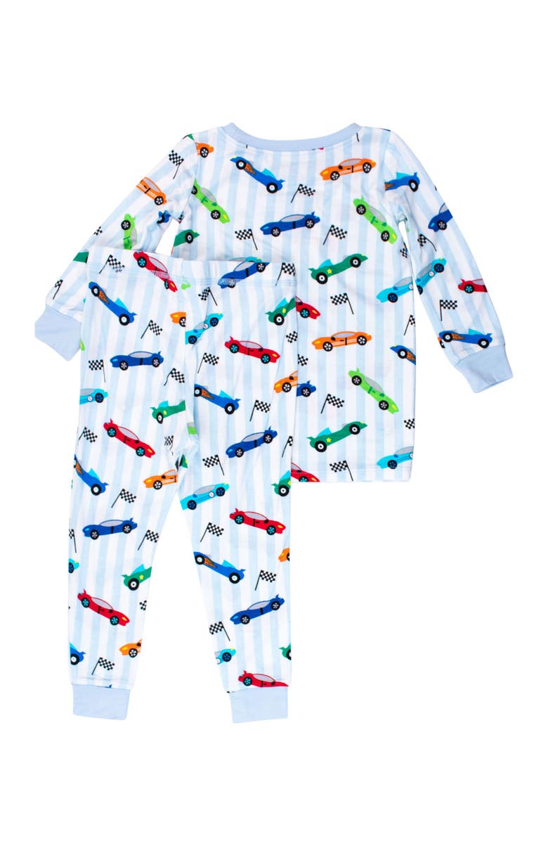 RuggedButts SoftSnooze Boys Long Sleeve Pajama Set, Alternate, color, Let's Roll