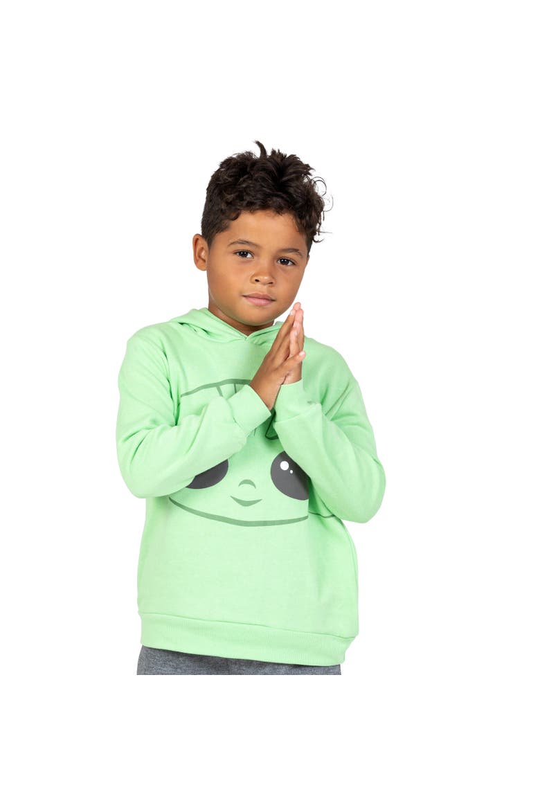 Baby Yoda The Mandalorian Cosplay Pullover Hoodie, Alternate, color, Green