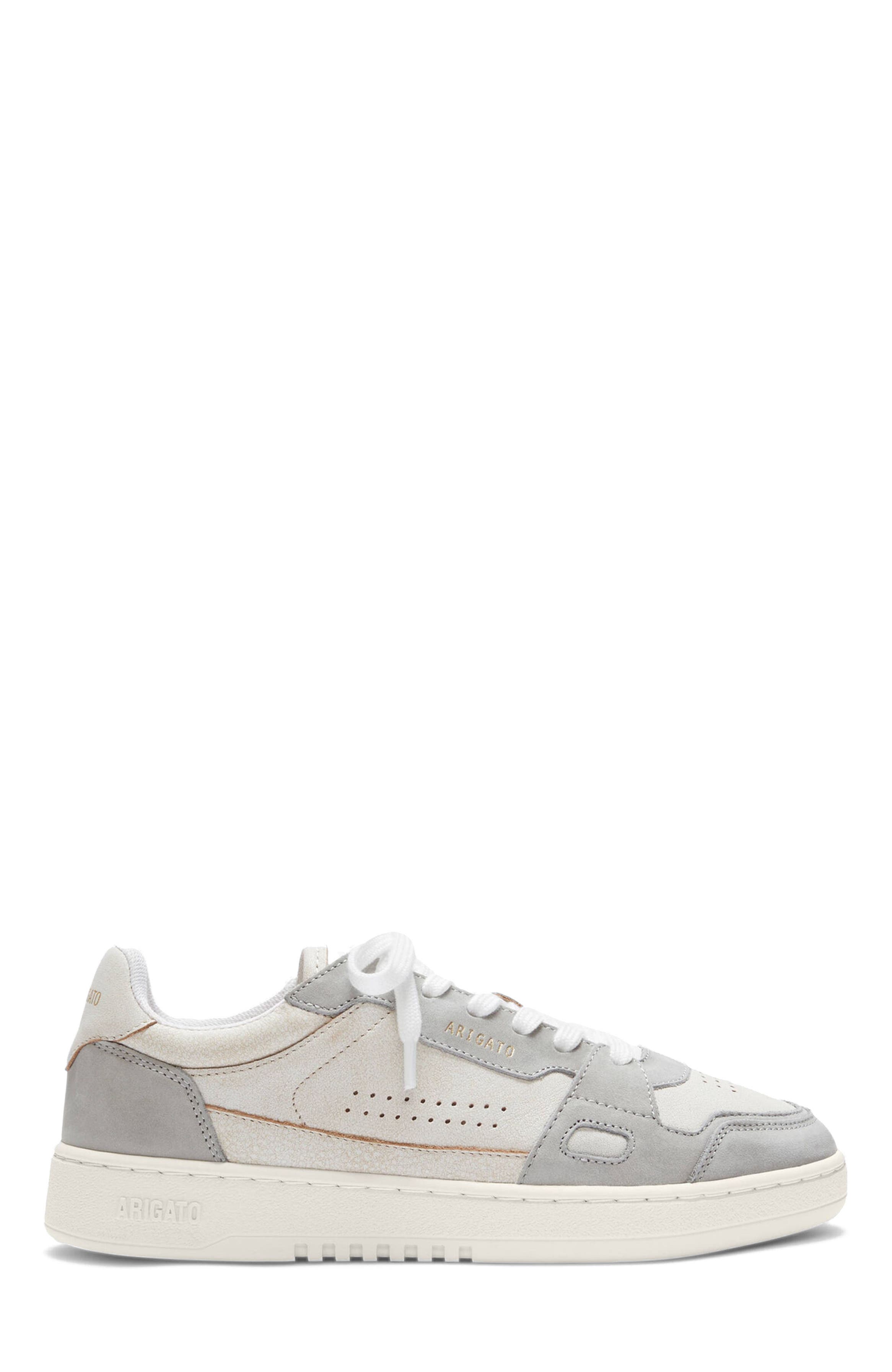 Axel Arigato Dice Lo Cracked Leather Sneaker, Main, color, Beige/Light Grey