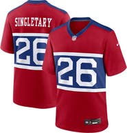 Nike Youth Nike Devin Singletary Century Red New York Giants Alternate Player Game Jersey