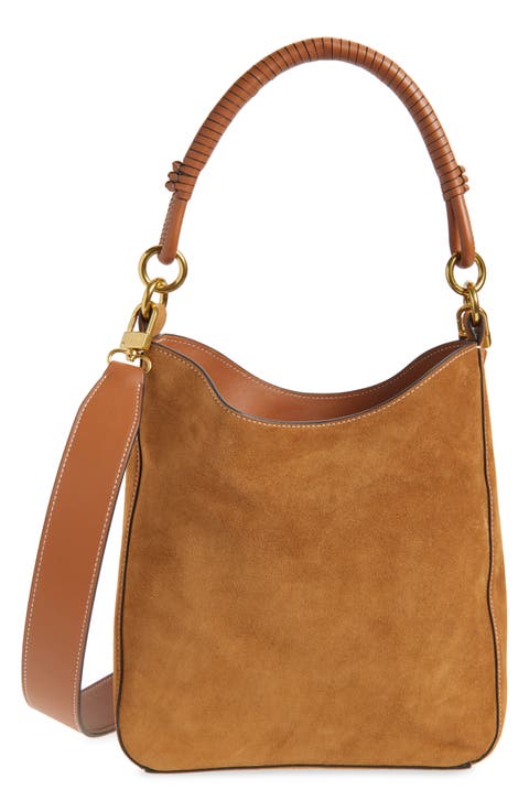 Mel Suede Shoulder Bag