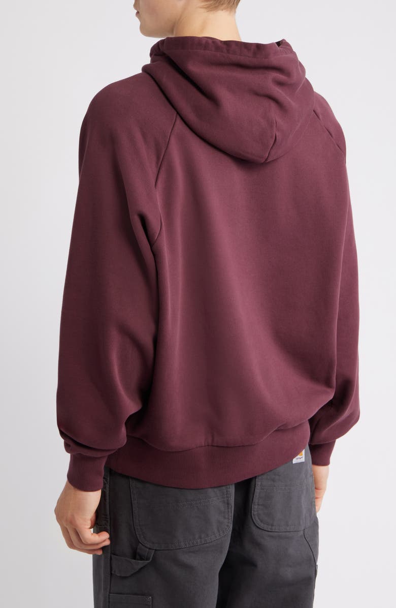 Carhartt Work In Progress Ray Embroidered Logo Cotton Hoodie, Alternate, color, Rondo