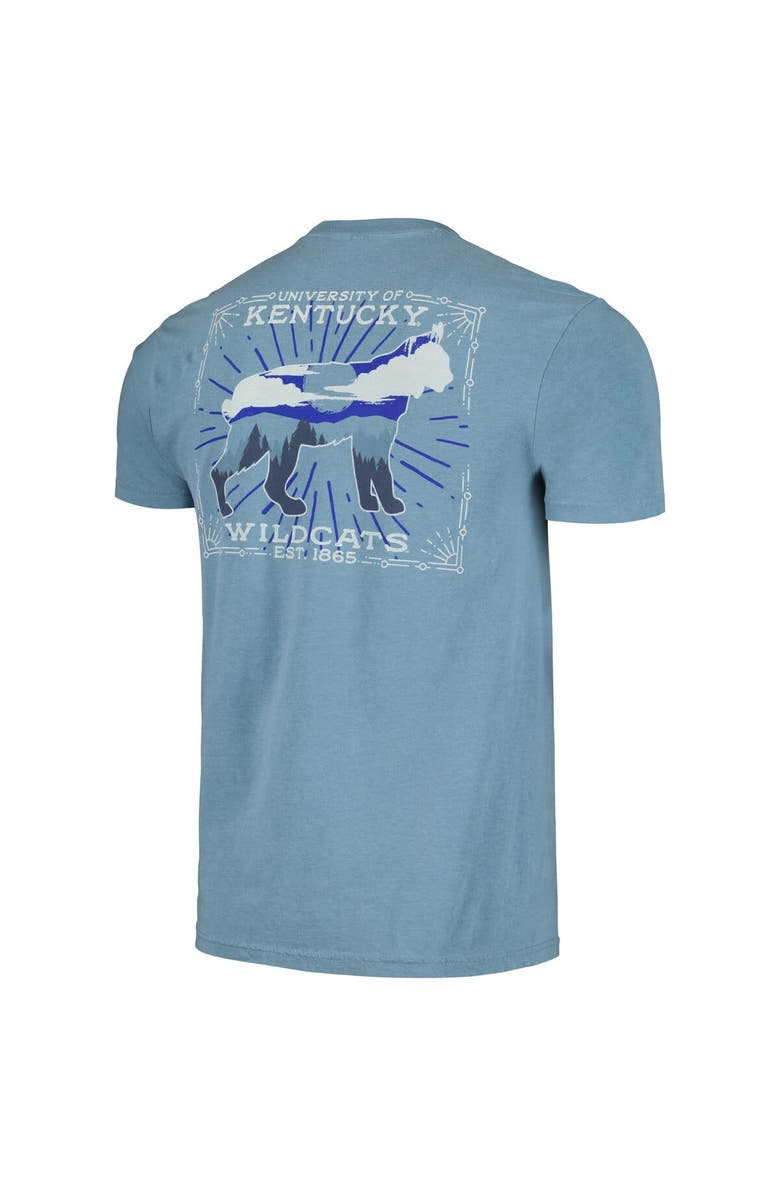 IMAGE ONE Men's Light Blue Kentucky Wildcats State Scenery Comfort Colors T-Shirt, Alternate, color, 
