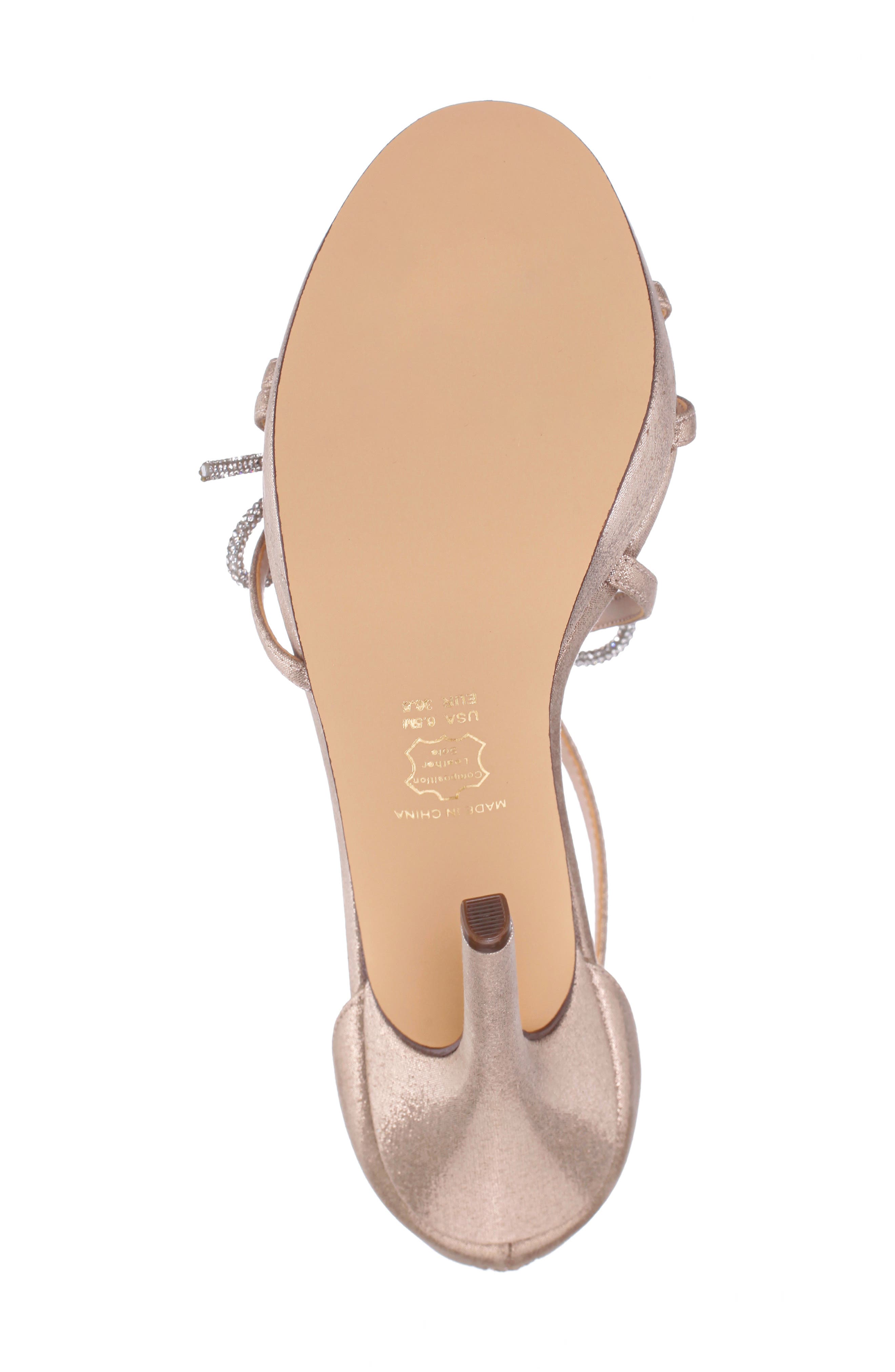 Felicia Bow Stiletto Sandal, Alternate, color, TAUPE