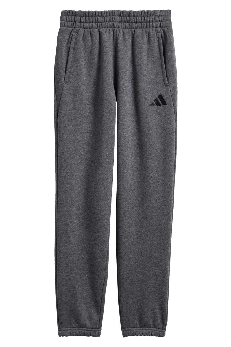 Kids' Cinched Fleece Jogger Pants, Main, color, DARK GREY