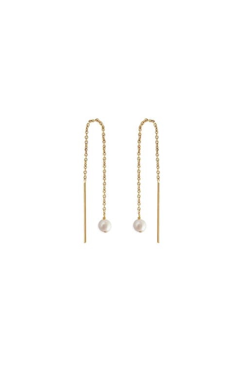 Astor & Orion Paloma Pearl Threaders In Gold