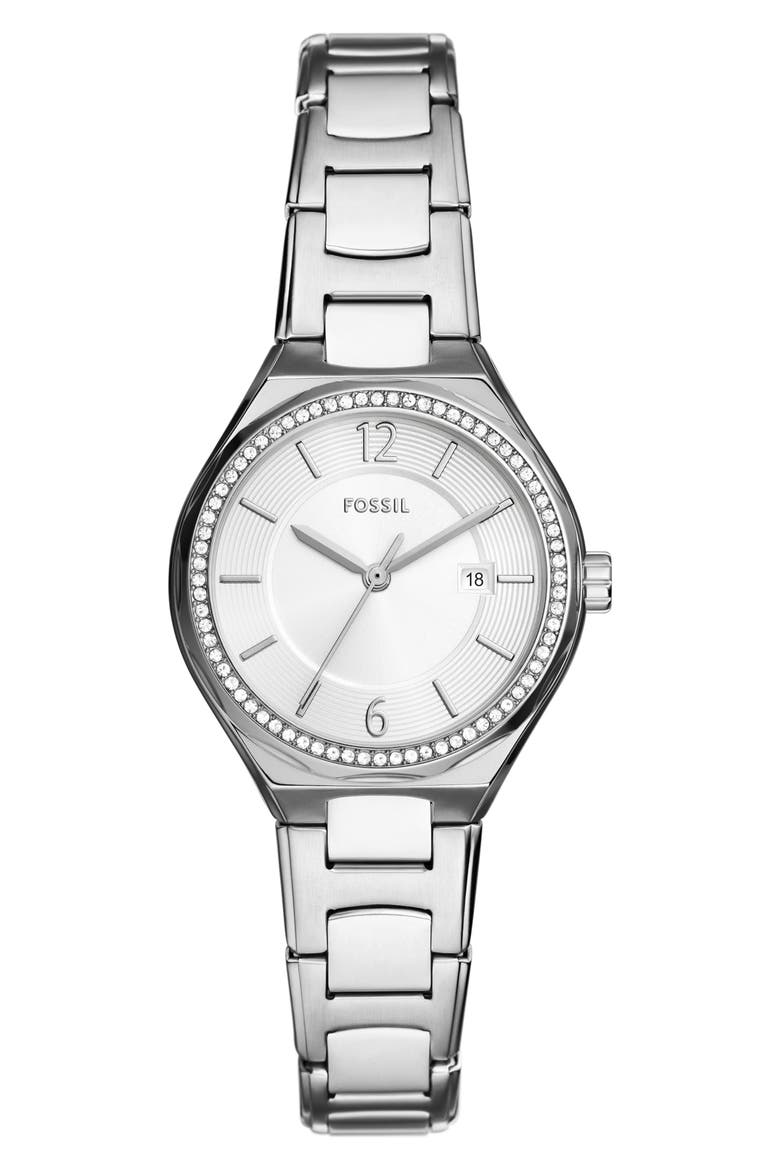 Eevie Bracelet Watch, 36mm, Main, color, SILVER