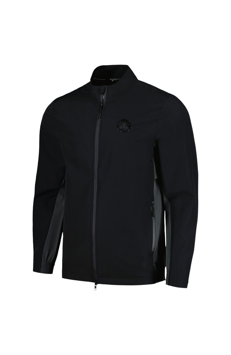 LEVELWEAR Men's Levelwear  Black Boston Celtics Harrington Full-Zip Jacket, Alternate, color, Black