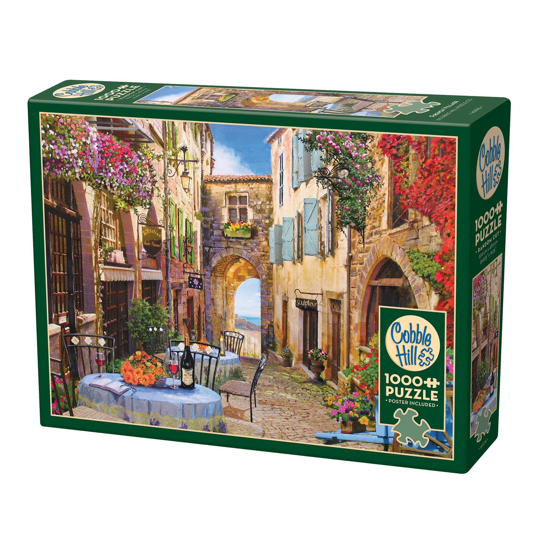 Cobble Hill French Village1000 Piece Puzzle in Multicolored 