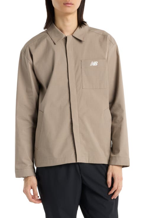 Water Repellent Cotton Blend Twill Coach's Jacket