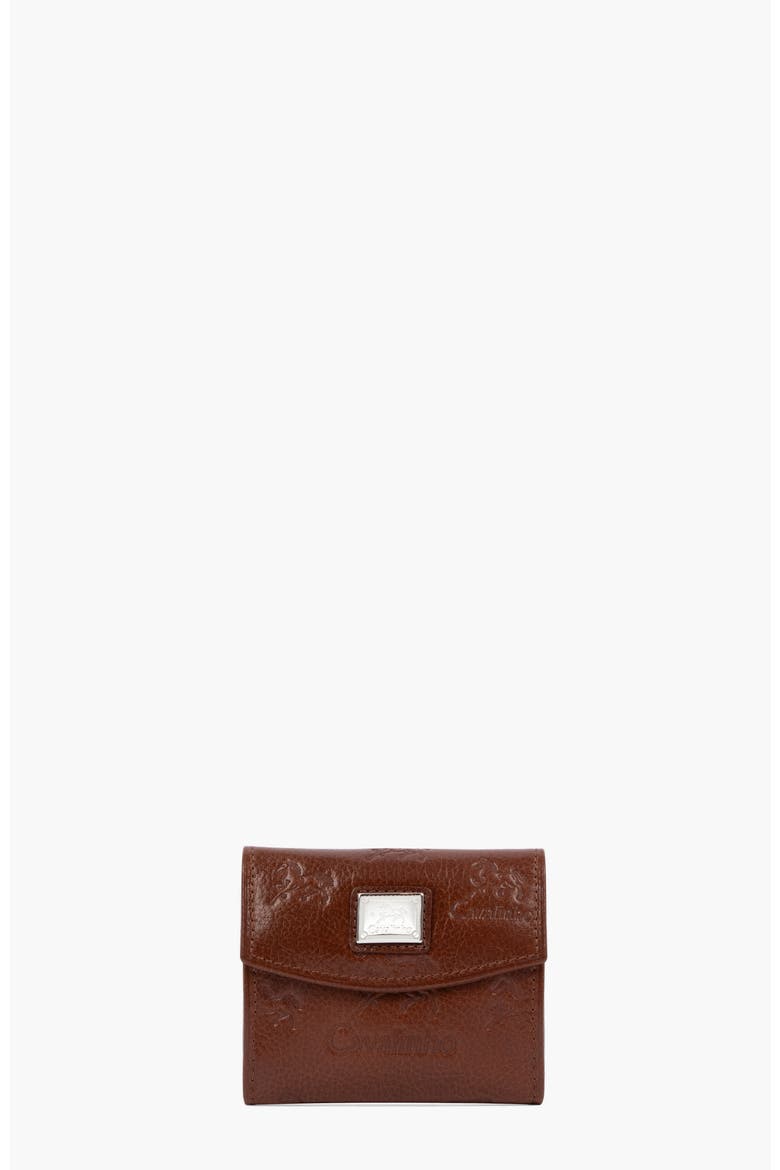 Cavalo Lusitano Mini Leather Wallet 530, Main, color, Camel Brown