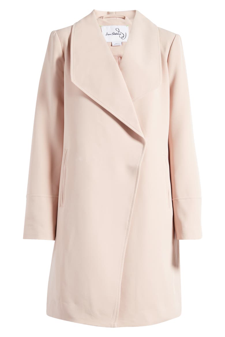 Drape Front Coat, Alternate, color, PINK LOTUS