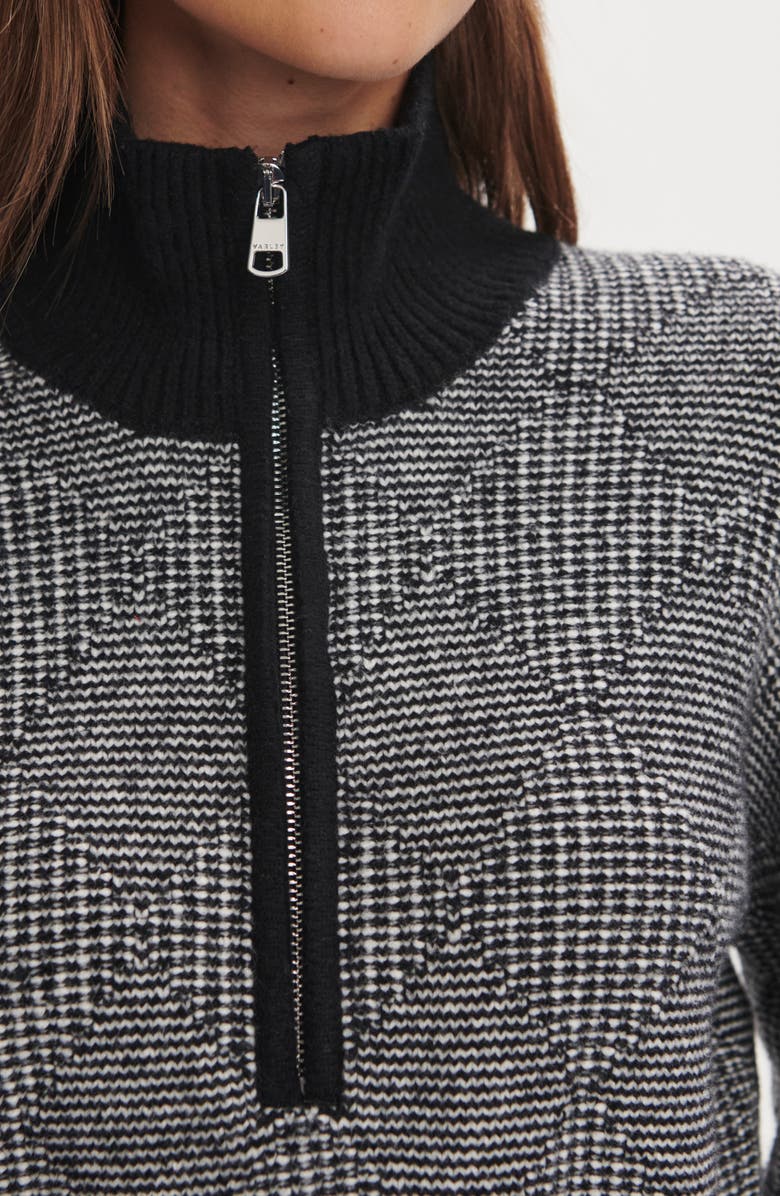 Varley Aldridge Half-Zip Sweater, Alternate, color, Black