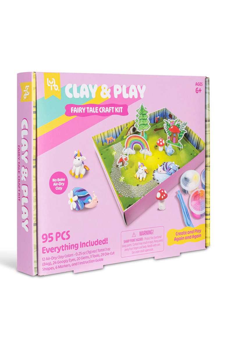 Little Yellow Bicycle Clay & Play Fairy Tale Friends Craft Kit 95Pcs, 6+, Alternate, color, Multicolored