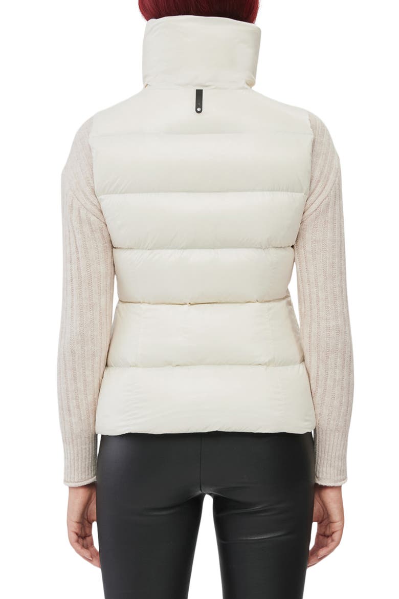 Chaya Water Resistant Down Puffer Vest, Alternate, color, CREAM