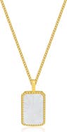 LA MENO Zodiac Double Sided Pendant Necklace