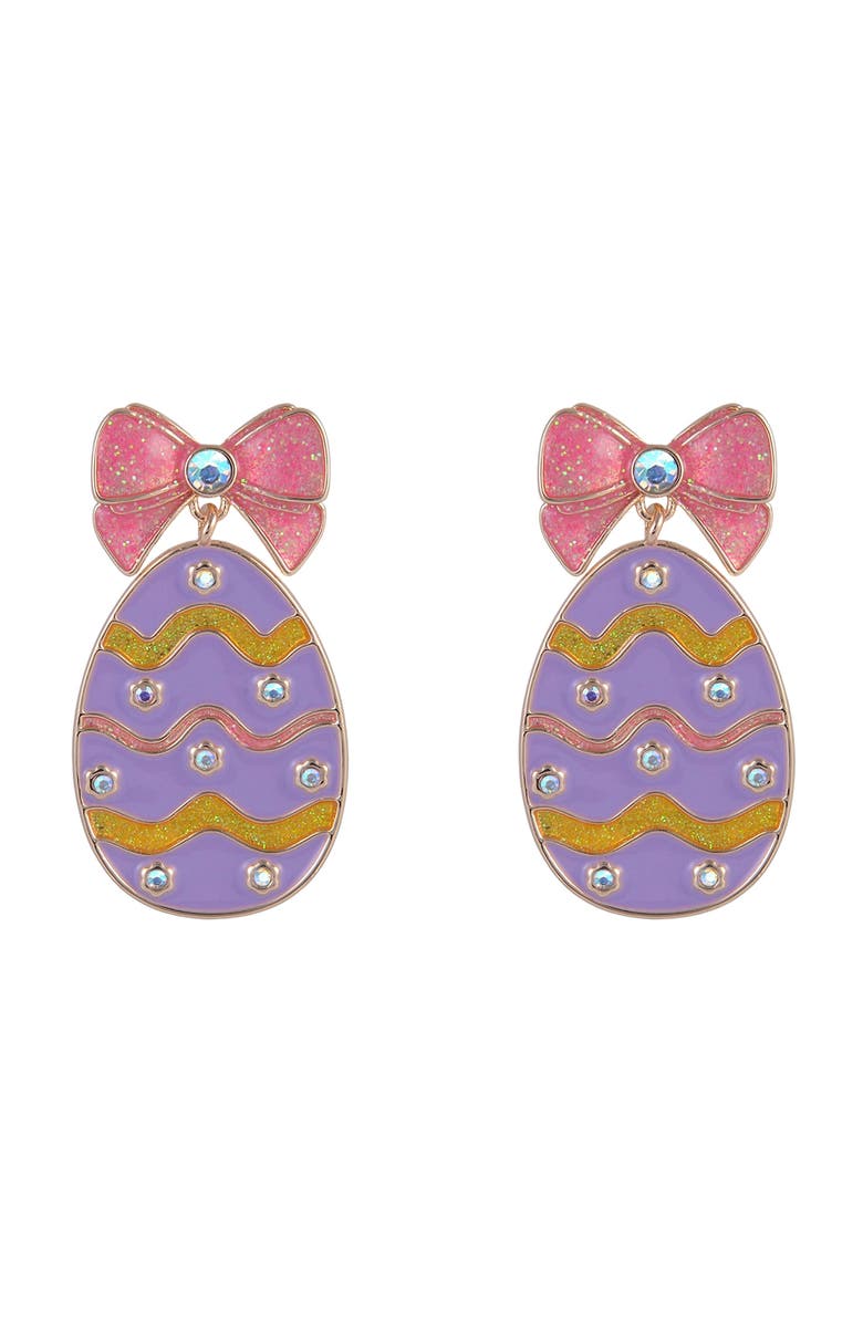 Hallmark Easter Egg Drop Earrings, Alternate, color, Purple