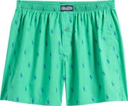 Polo Ralph Lauren Polo Player Logo Print Woven Cotton Boxers