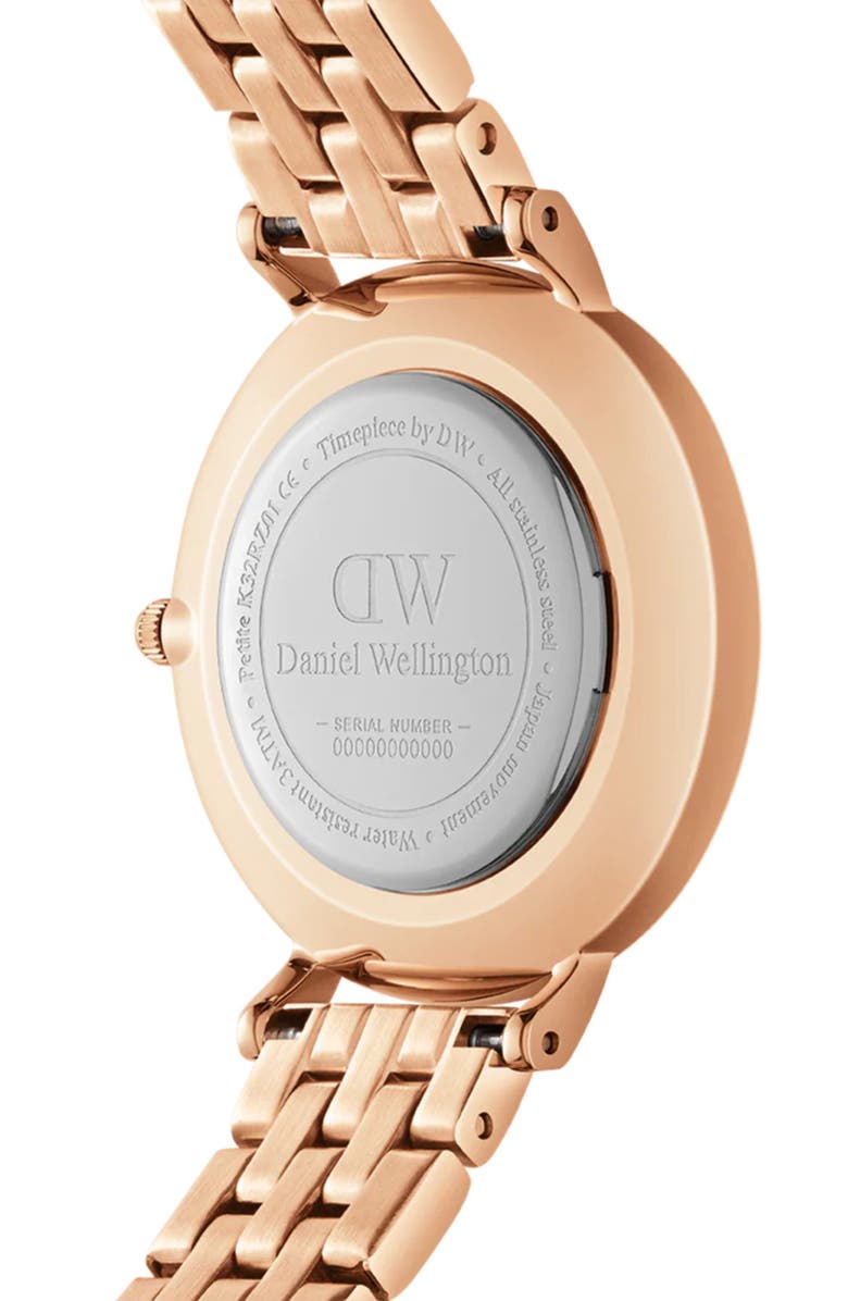 Daniel Wellington Petite Lumine Bracelet Watch, 28mm, Alternate, color, Rose Gold