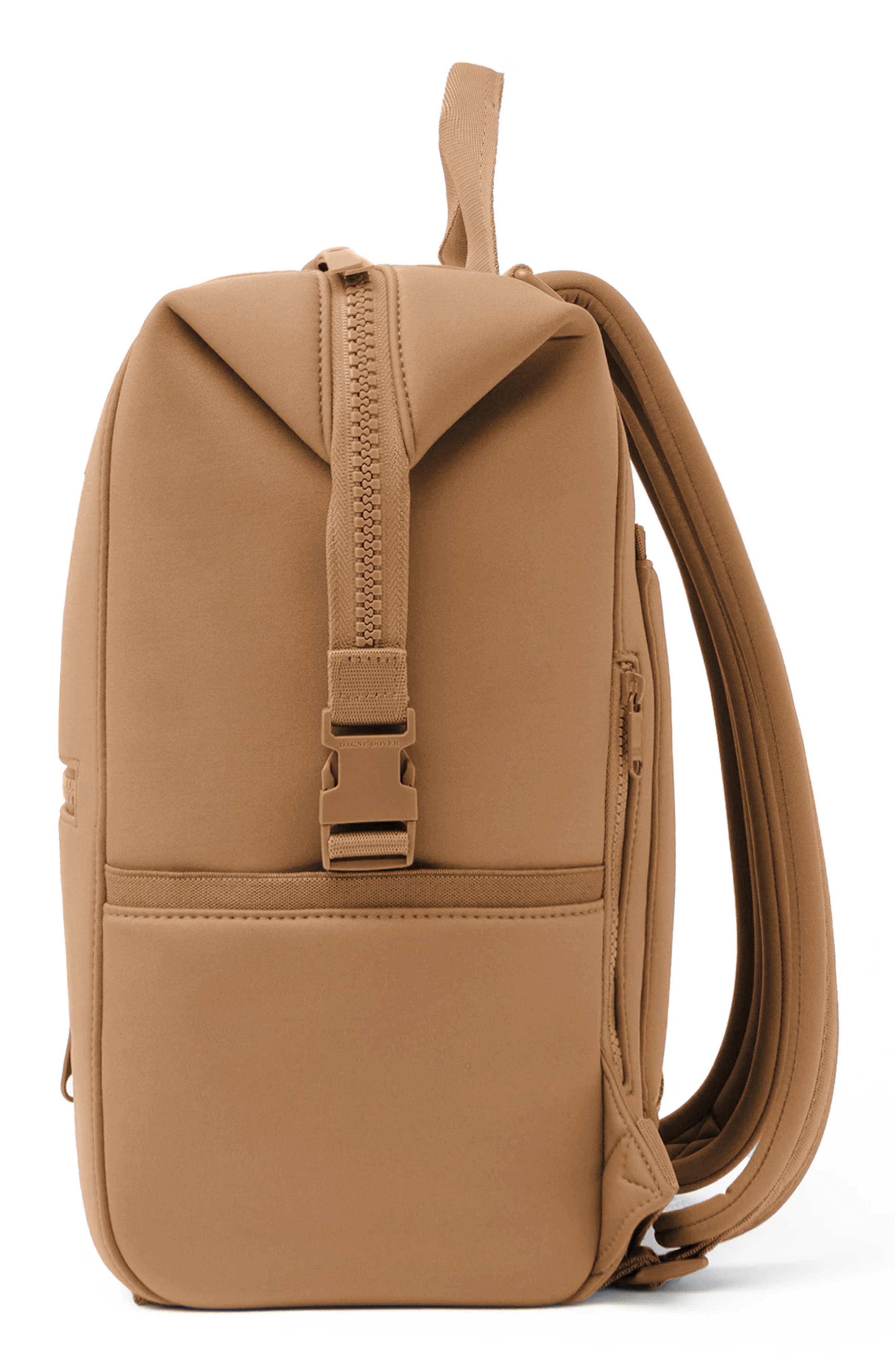 Dagne Dover Indi Large Water Resistant Scuba Knit Diaper Backpack, Alternate, color, Camel