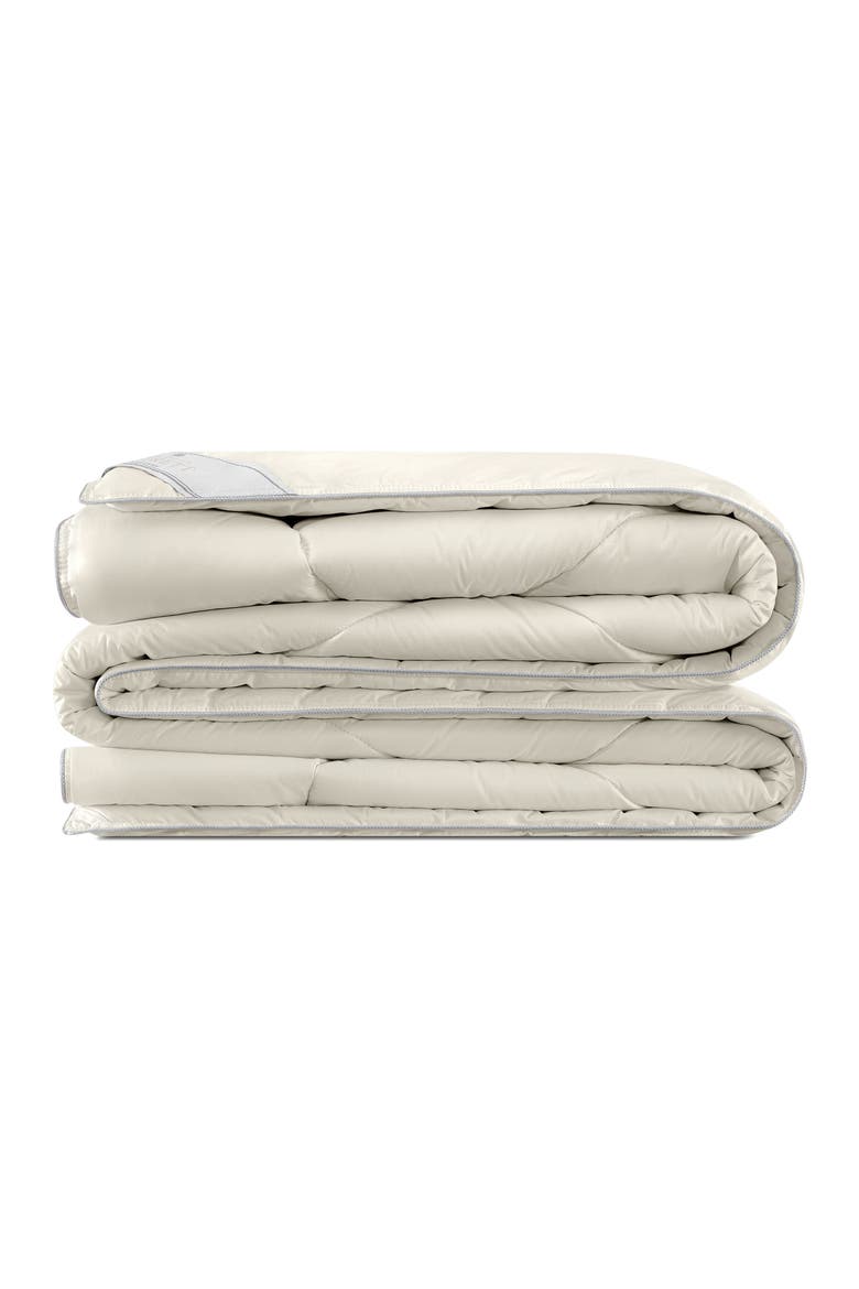 Everett alpaca wool comforter, Alternate, color, White