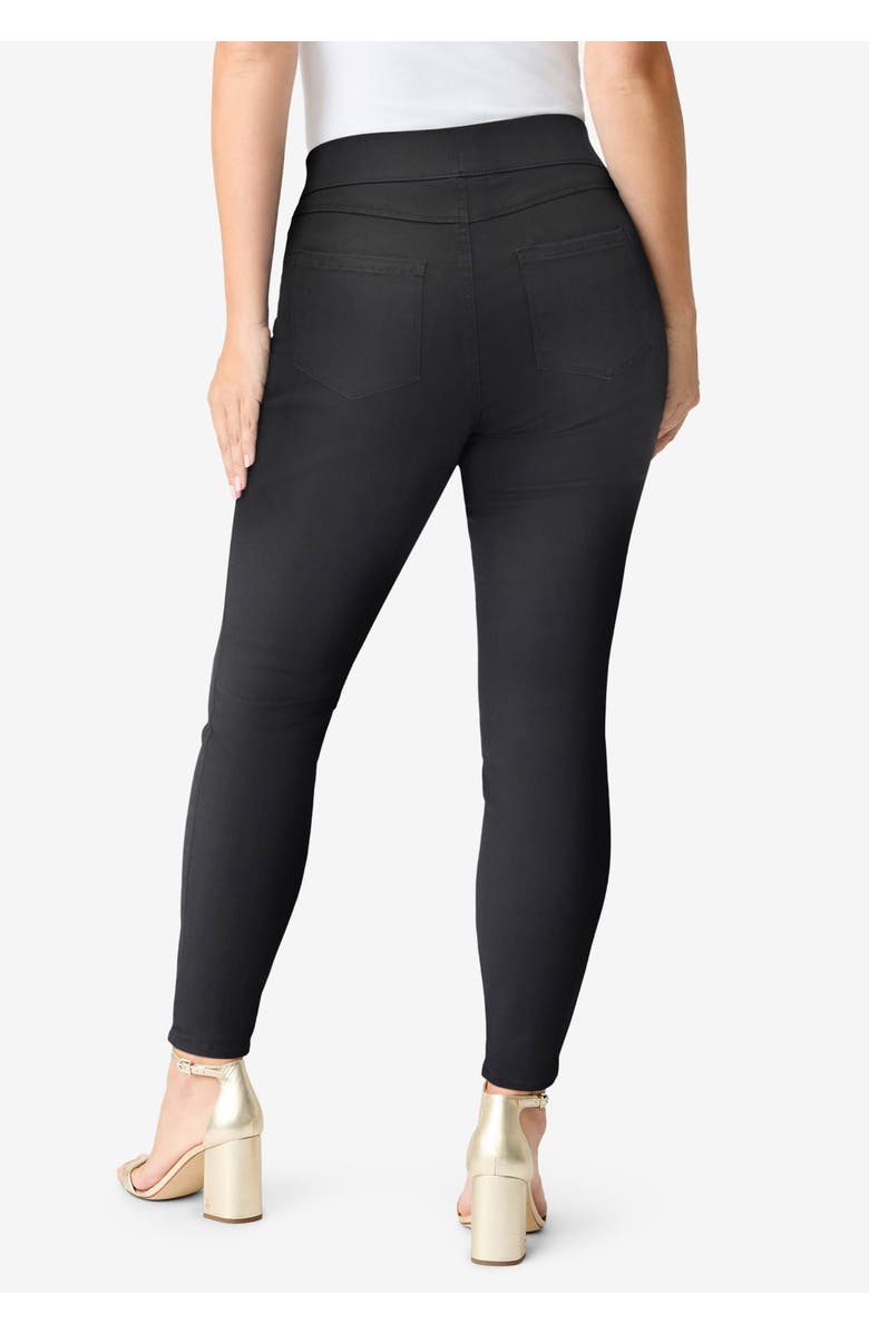 Roaman's Plus Size 360° Stretch Jegging, Alternate, color, Black