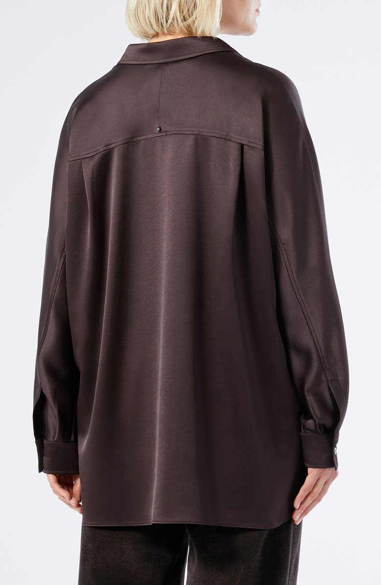 Marina Rinaldi Euro Satin Shirt, Alternate, color, 