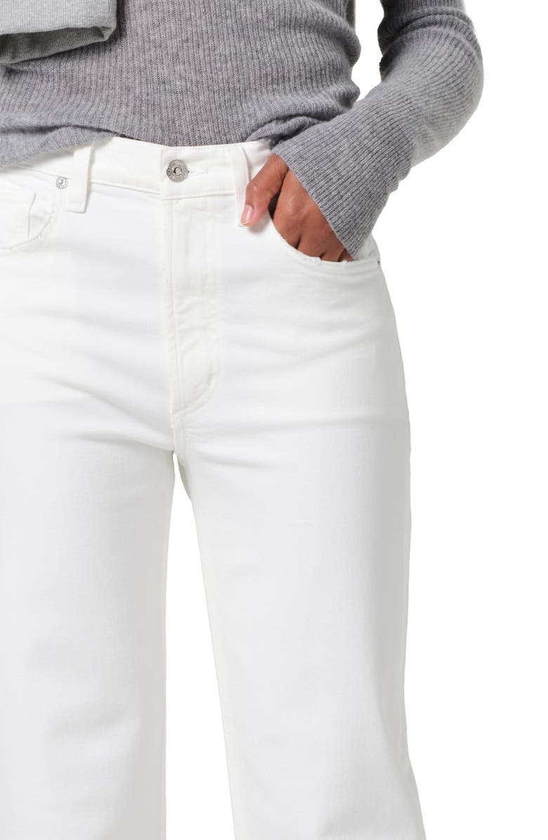 Citizens of Humanity Palma High Waist Ankle Straight Leg Jeans, Alternate, color, Soft White