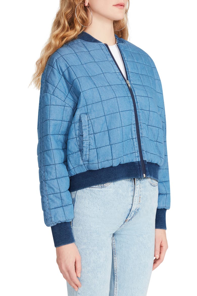 Denim Daddy Quilted Bomber Jacket, Alternate, color, DENIM PATCHWORK