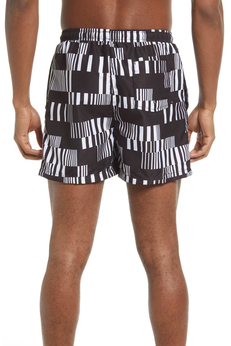 Recycled Volley Swim Trunks, Alternate, color, Z/DNUBLACK CAVIAR