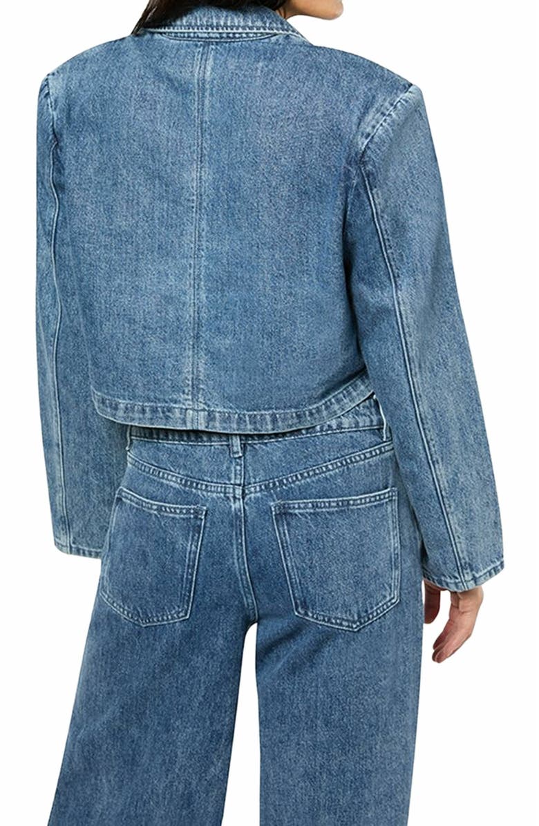 WeWoreWhat Cropped Blazer Jacket, Alternate, color, 