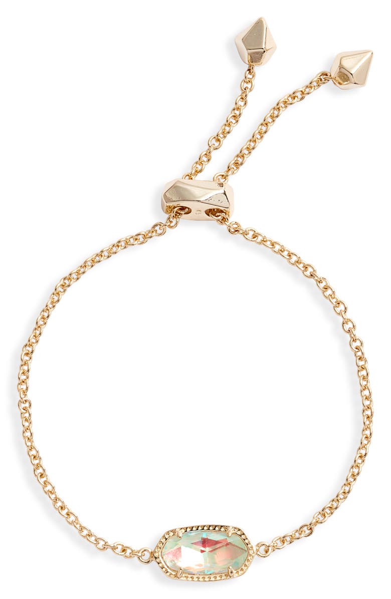 Kendra Scott Elaina Birthstone Bracelet, Main, color, Dichroic Glass