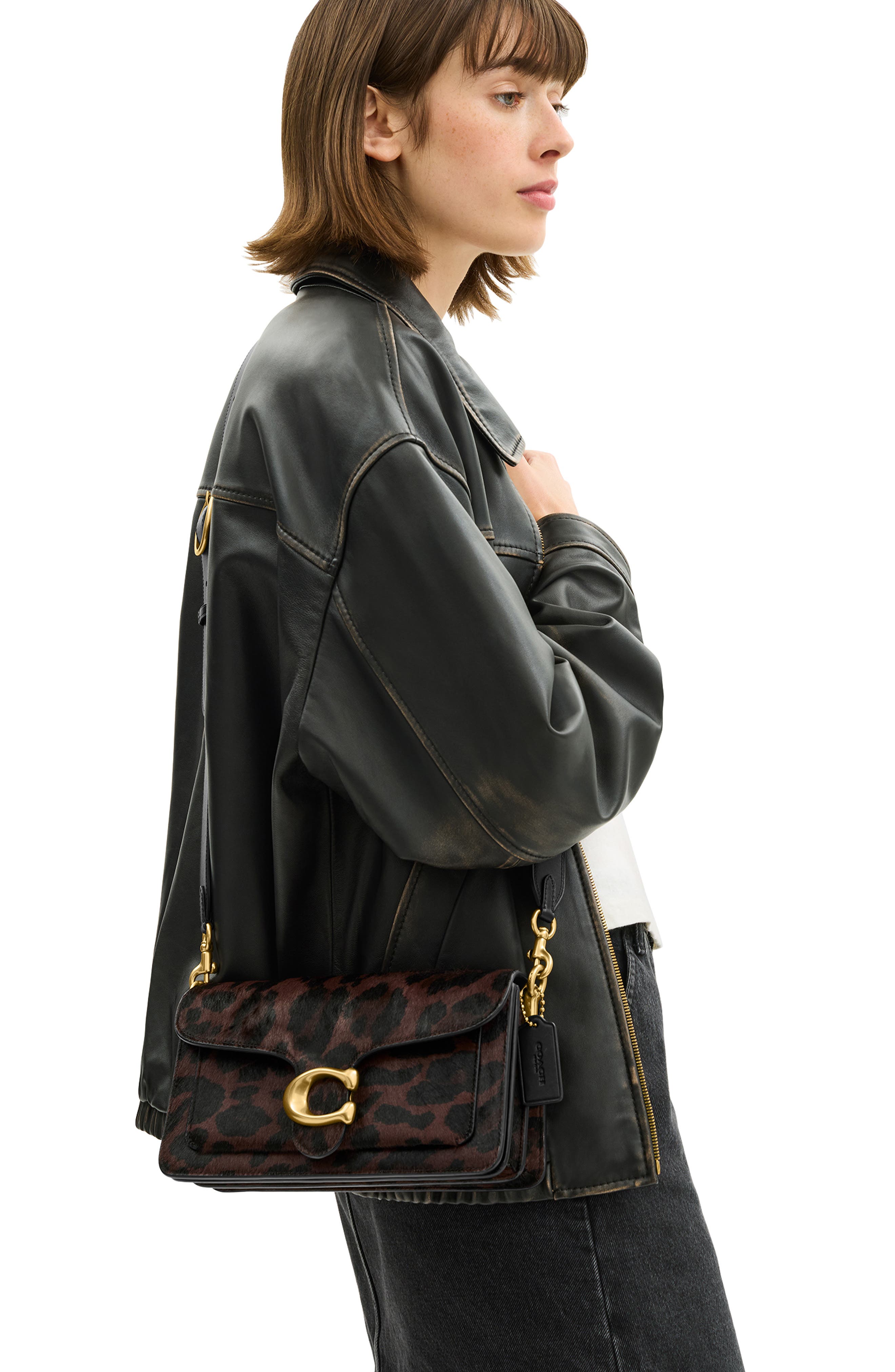 COACH Tabby 26 Genuine Calf Hair Shoulder Bag, Alternate, color, 