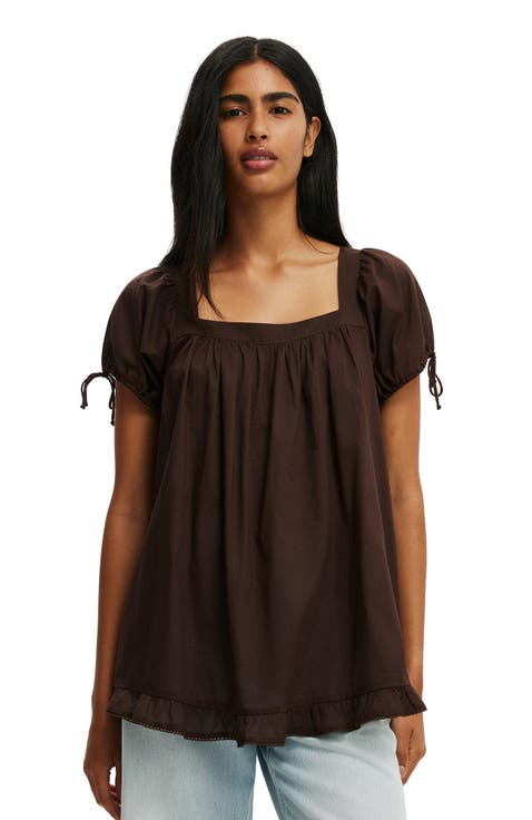 Women's Eliza Babydoll Tunic Top