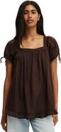 Cotton On Women's Eliza Babydoll Tunic Top