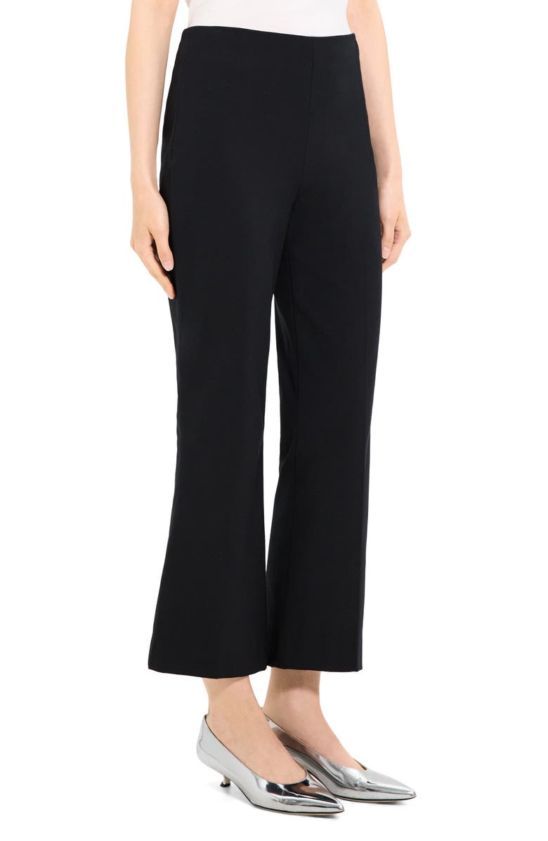 Theory Tailored Flare Crop Pants, Alternate, color,