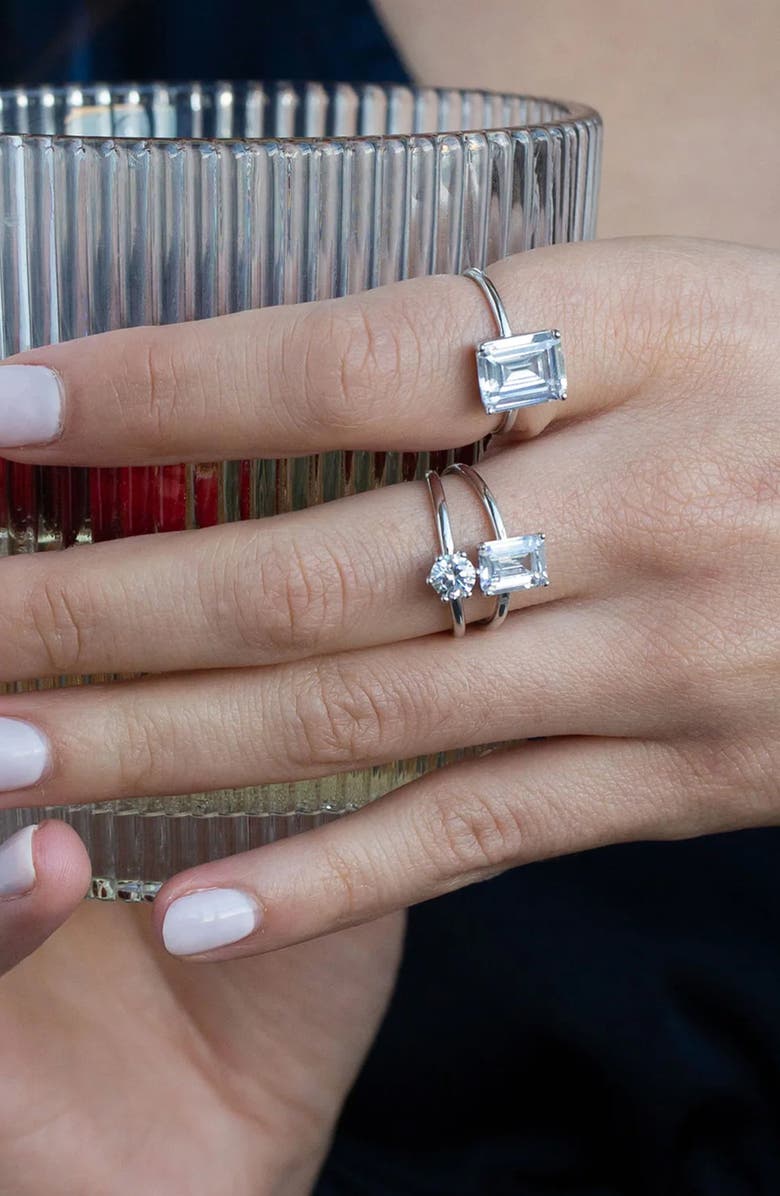 Bearfruit Jewelry Sterling Silver Connie Ring Dainty Band Jewelry Gift, Alternate, color, Silver